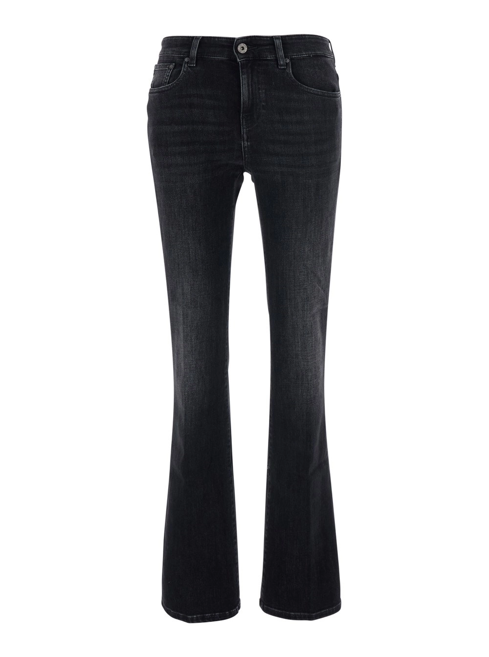 Ag jeans Jeans 'Sophie' a Vita Alta con Gamba Svasata e Patch Logo sul Retro in Denim Grigi Donna