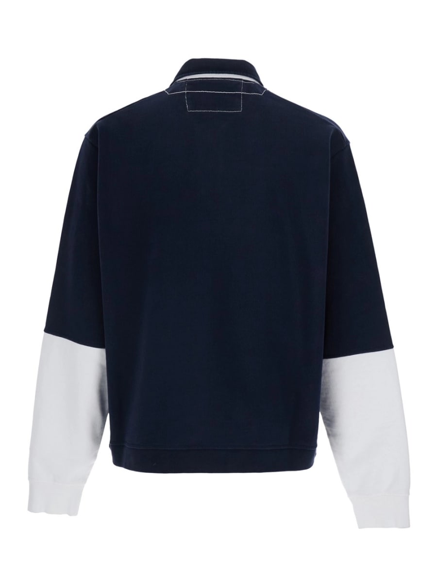 Dsquared2 Maglia con Colletto stile Polo e Patch Logo sul Fronte in Cotone Multicolor Uomo, view 2