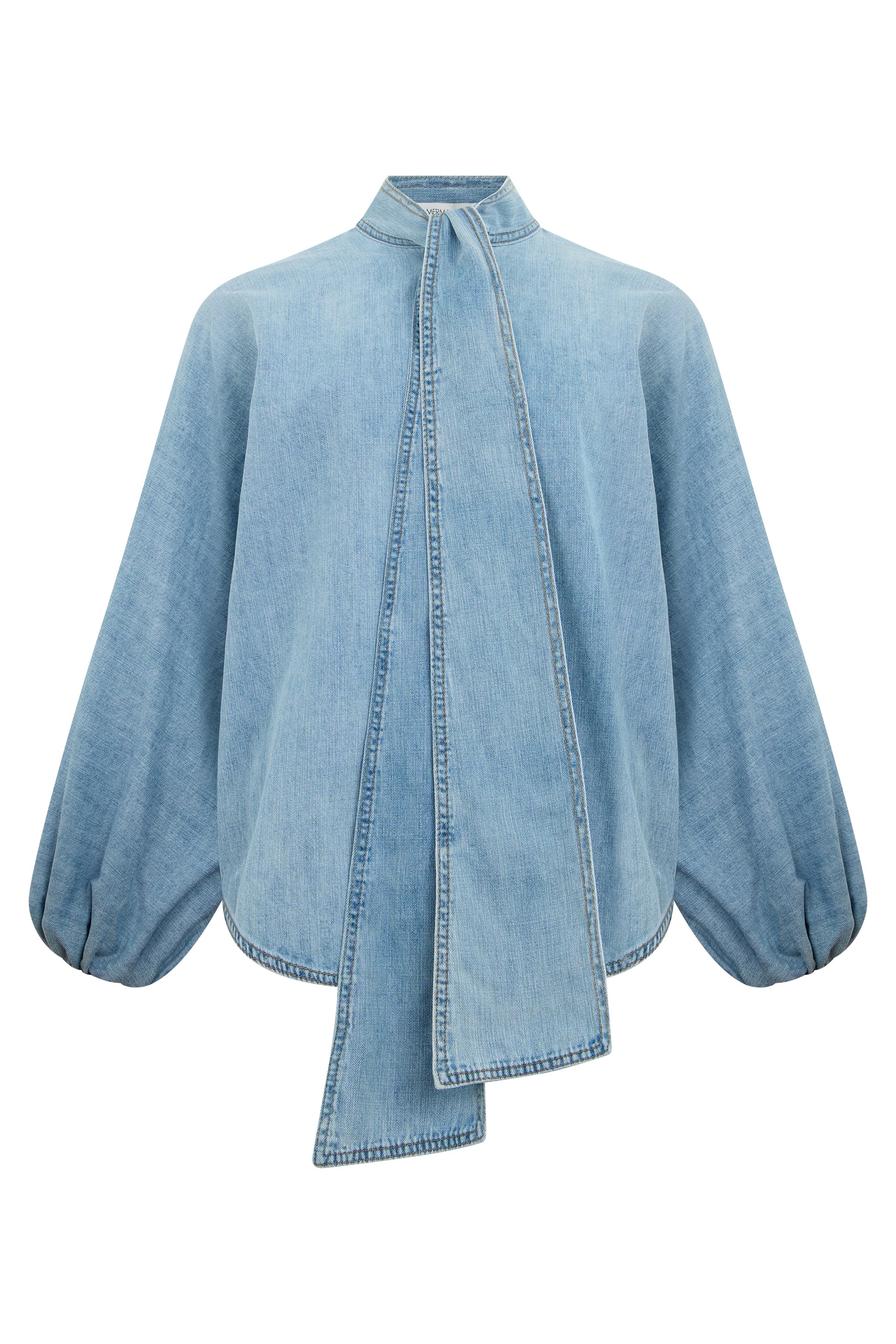 Zimmermann Camicia in denim con fiocco