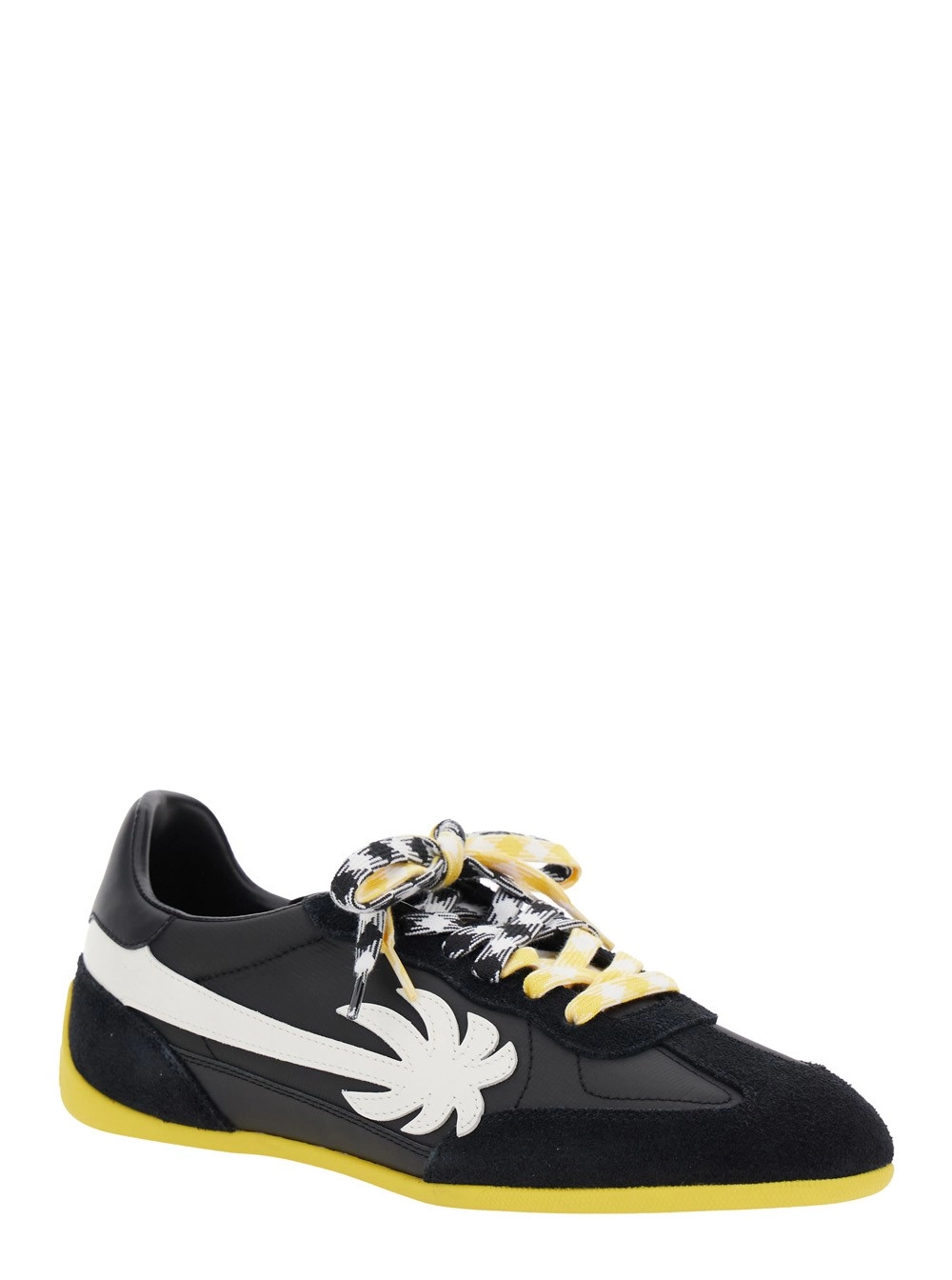 Palm Angels Sneaker 'Pa 5' Low Top con Patch Logo sulla Linguetta e Tallone a Contrasto con Logo in Pelle Nere Uomo, view 2