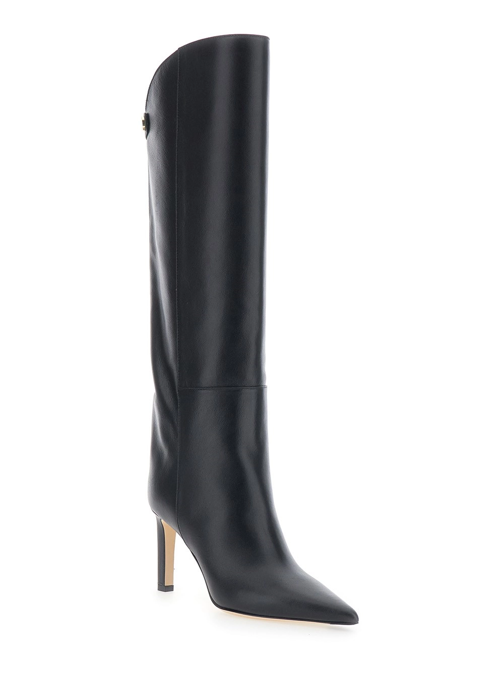 Jimmy Choo Stivali 'Alizze' con Tacco Alto a Spillo in Pelle Neri Donna, view 2