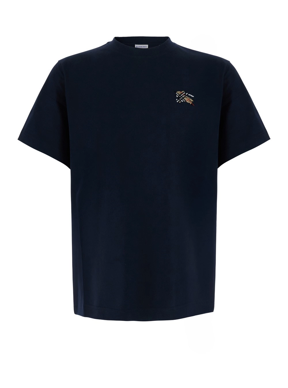 Burberry T-shirt con logo EKD ricamato sul fronte in Cotone Blu uomo