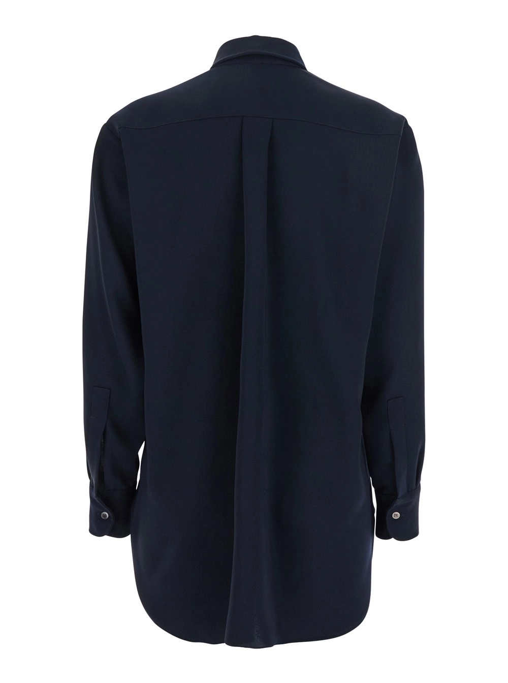 Leplain Camicia con Colletto Classico in Tessuto Tecnico Blu Donna, view 2