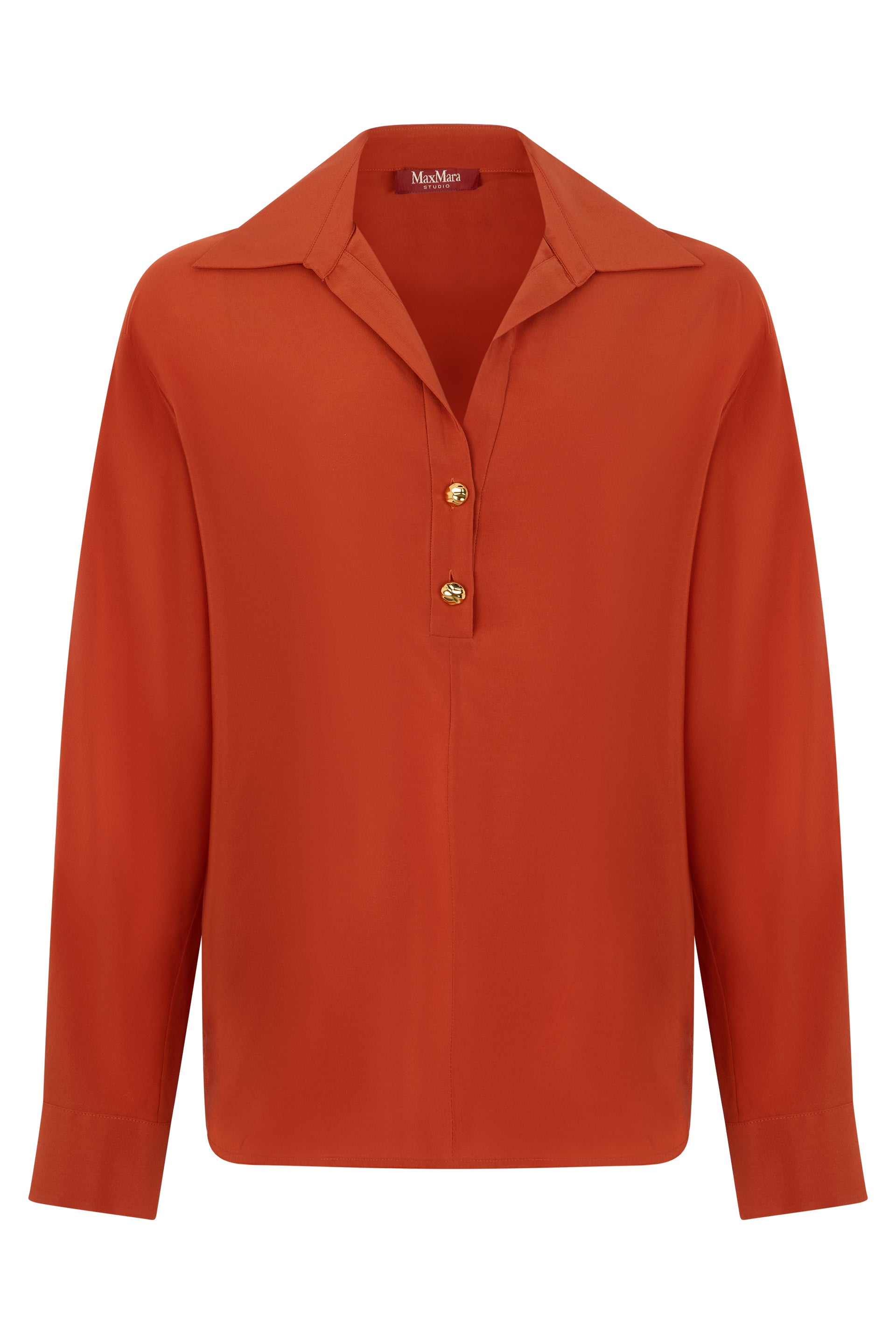 Max Mara Studio Camicia a Maniche Lunghe con scollo a V