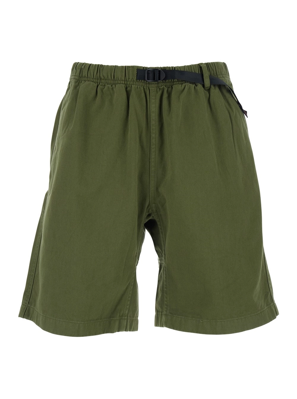 Gramicci Bermuda con vita elasticizzata in cotone verde uomo