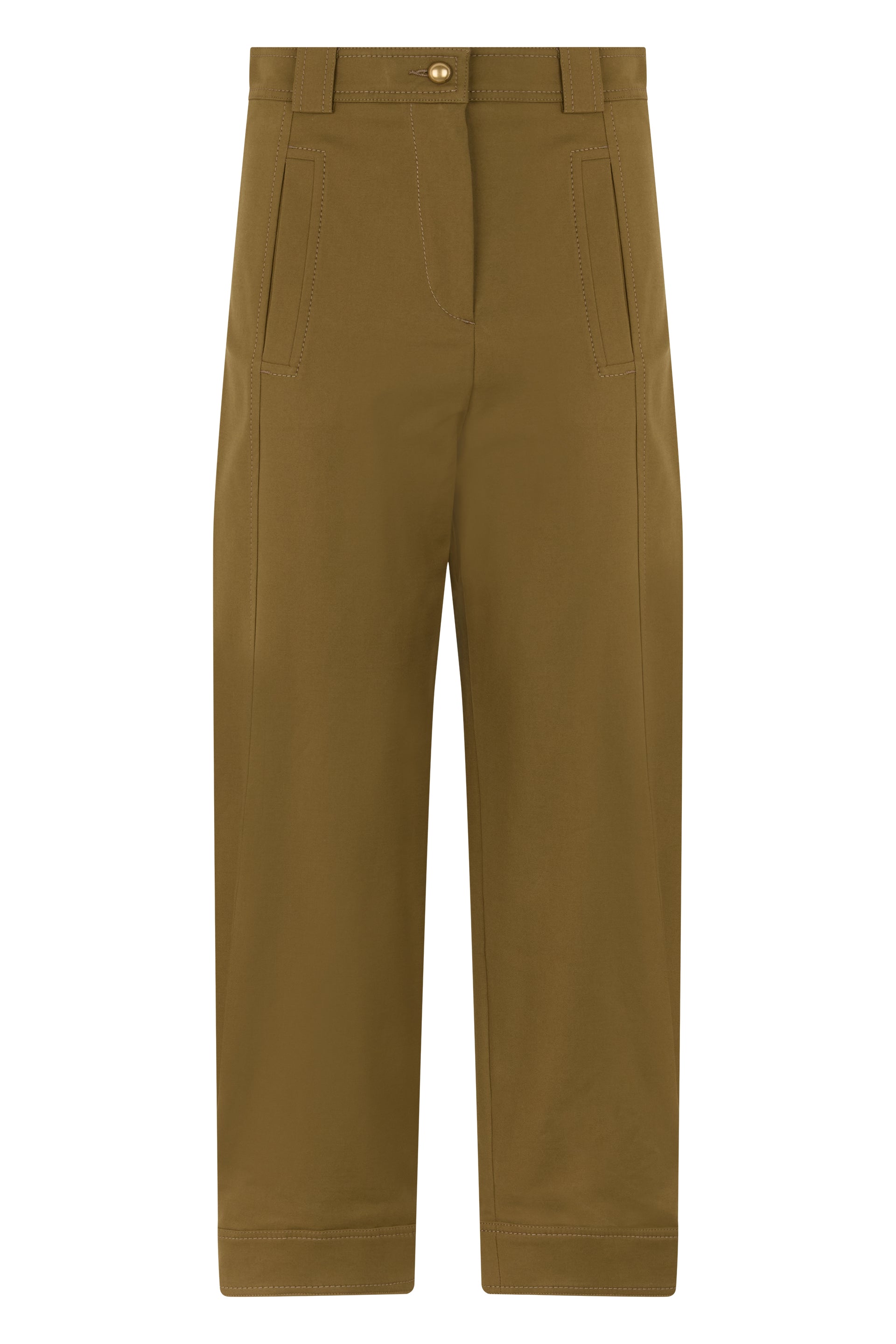 Max Mara Pantaloni dritti con vita alta