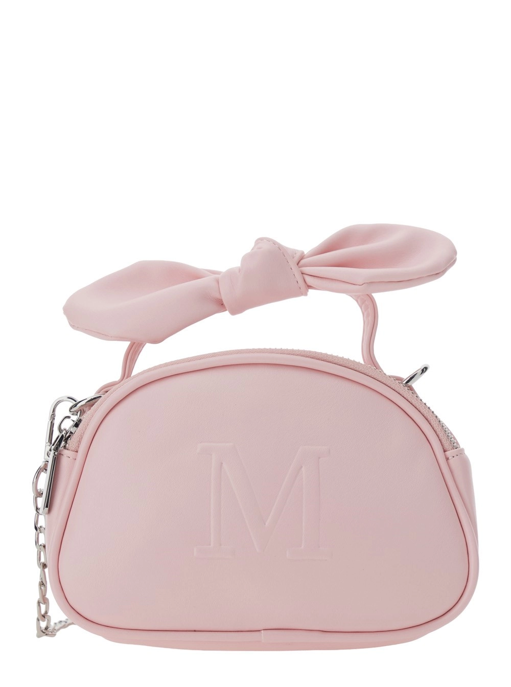 Monnalisa kids Borsa a Tracolla con Manici in Pelle Rosa Donna