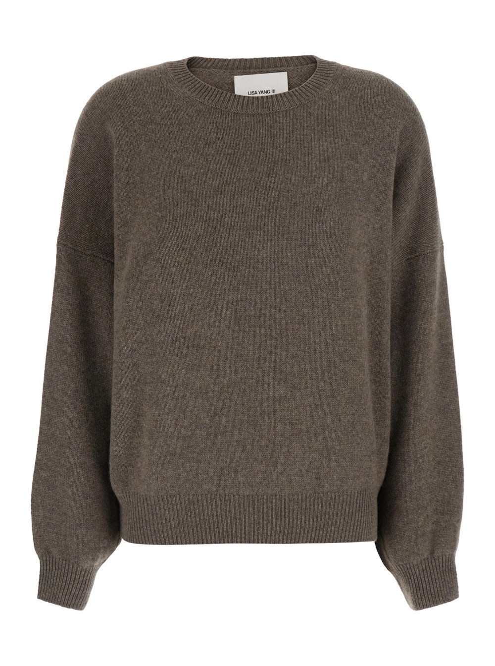 Lisa yang Maglione 'Veira' con spalle scese e rifiniture a coste in cashmere marrone donna