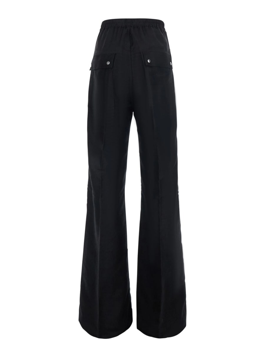 Rick Owens Pantaloni 'Bela Wide'con vita elasticizzata con coulisse oversize in ramie e cotone Neri Uomo, view 2