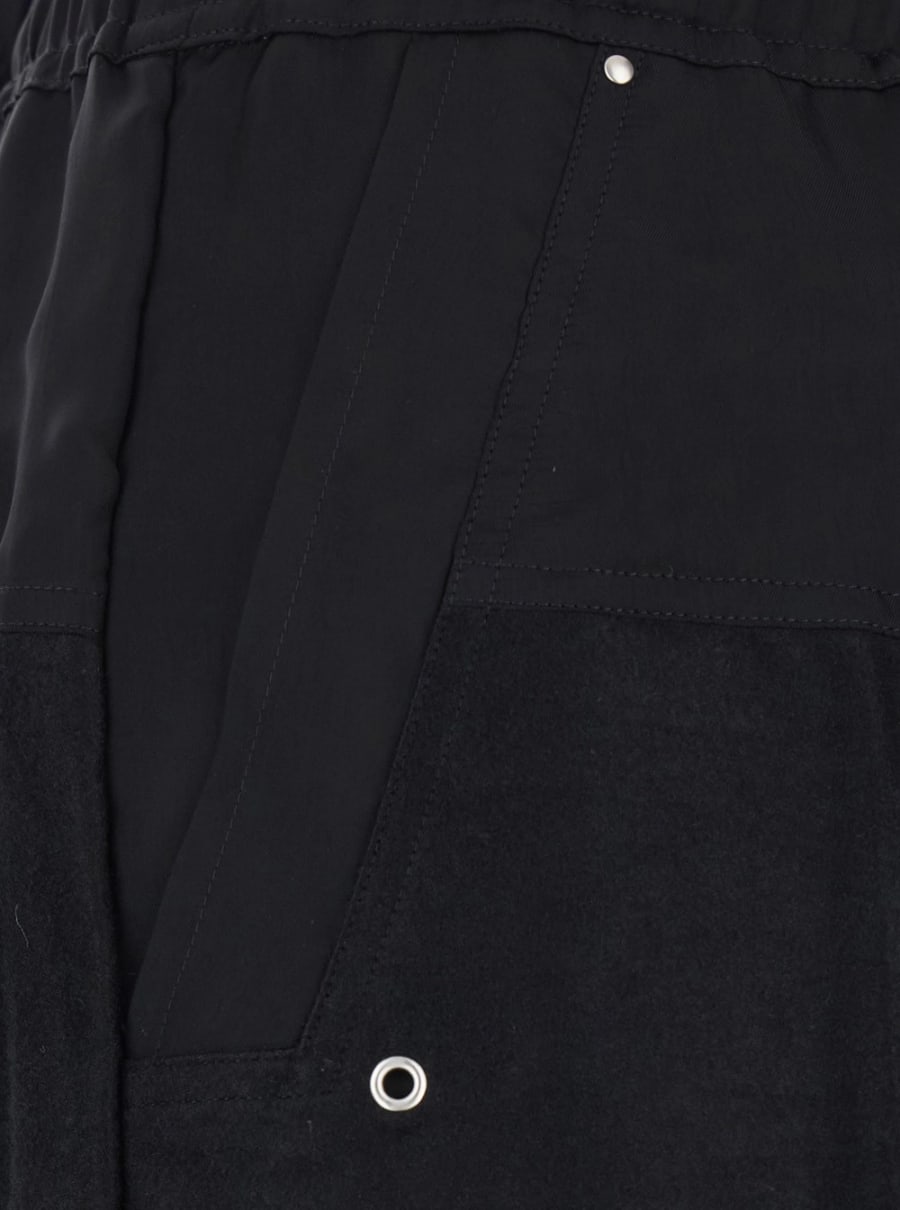 Rick Owens Pantaloni 'Bela Wide'con vita elasticizzata con coulisse oversize in ramie e cotone Neri Uomo, view 3