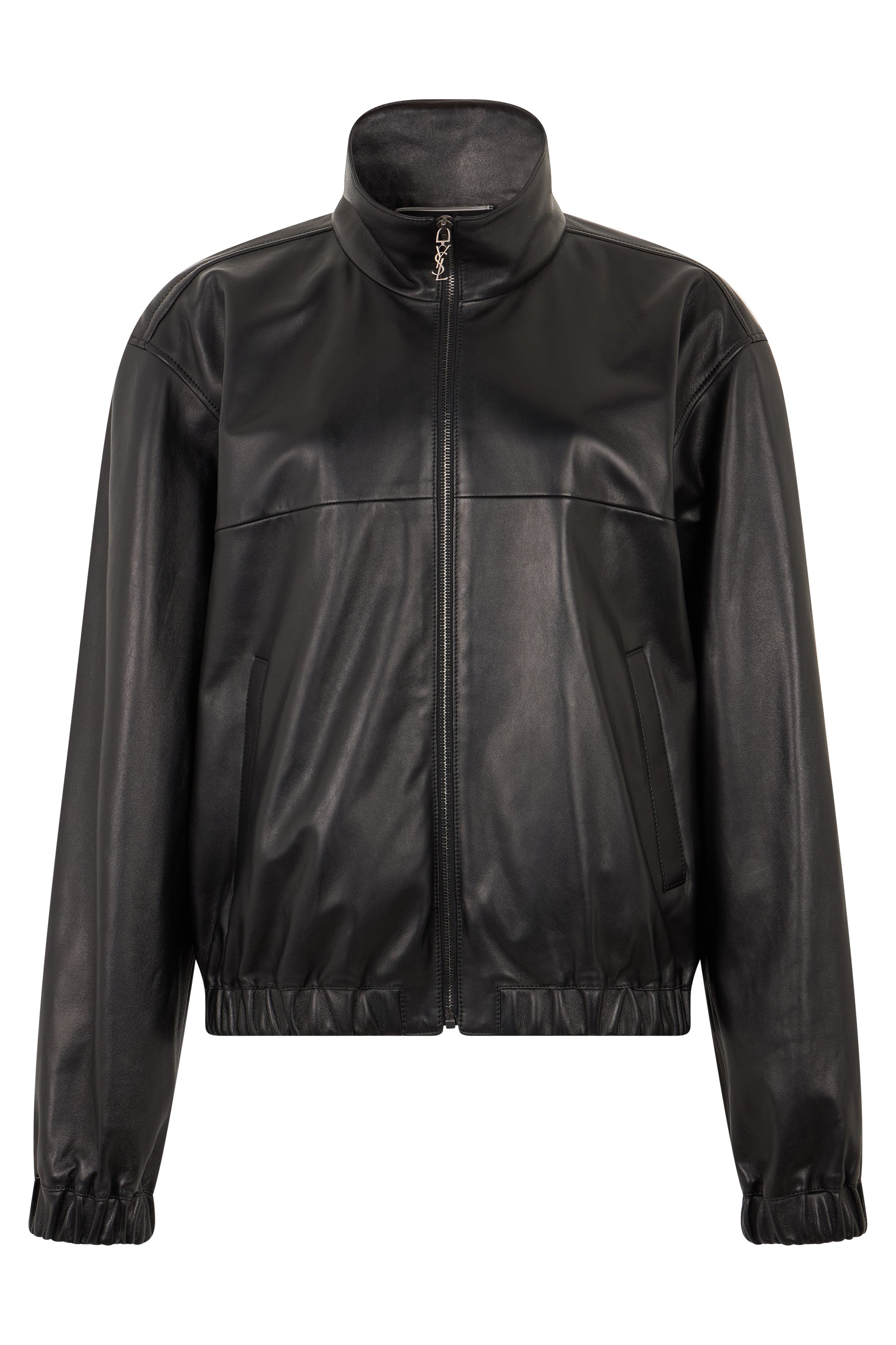 Saint Laurent Giacca in pelle con zip