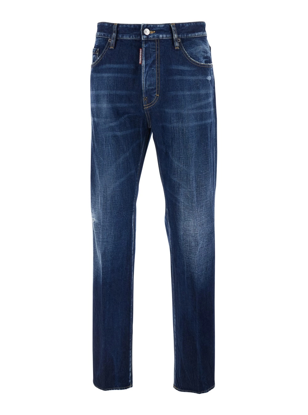 Dsquared2 Jeans '642' con Patch Logo sul Retro in Denim Blu Uomo