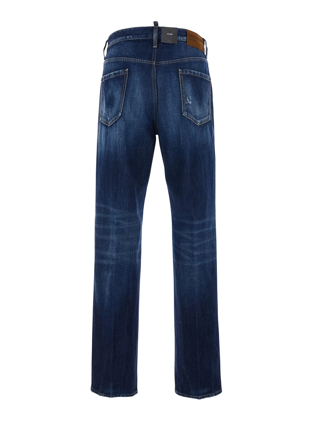 Dsquared2 Jeans '642' con Patch Logo sul Retro in Denim Blu Uomo, view 2