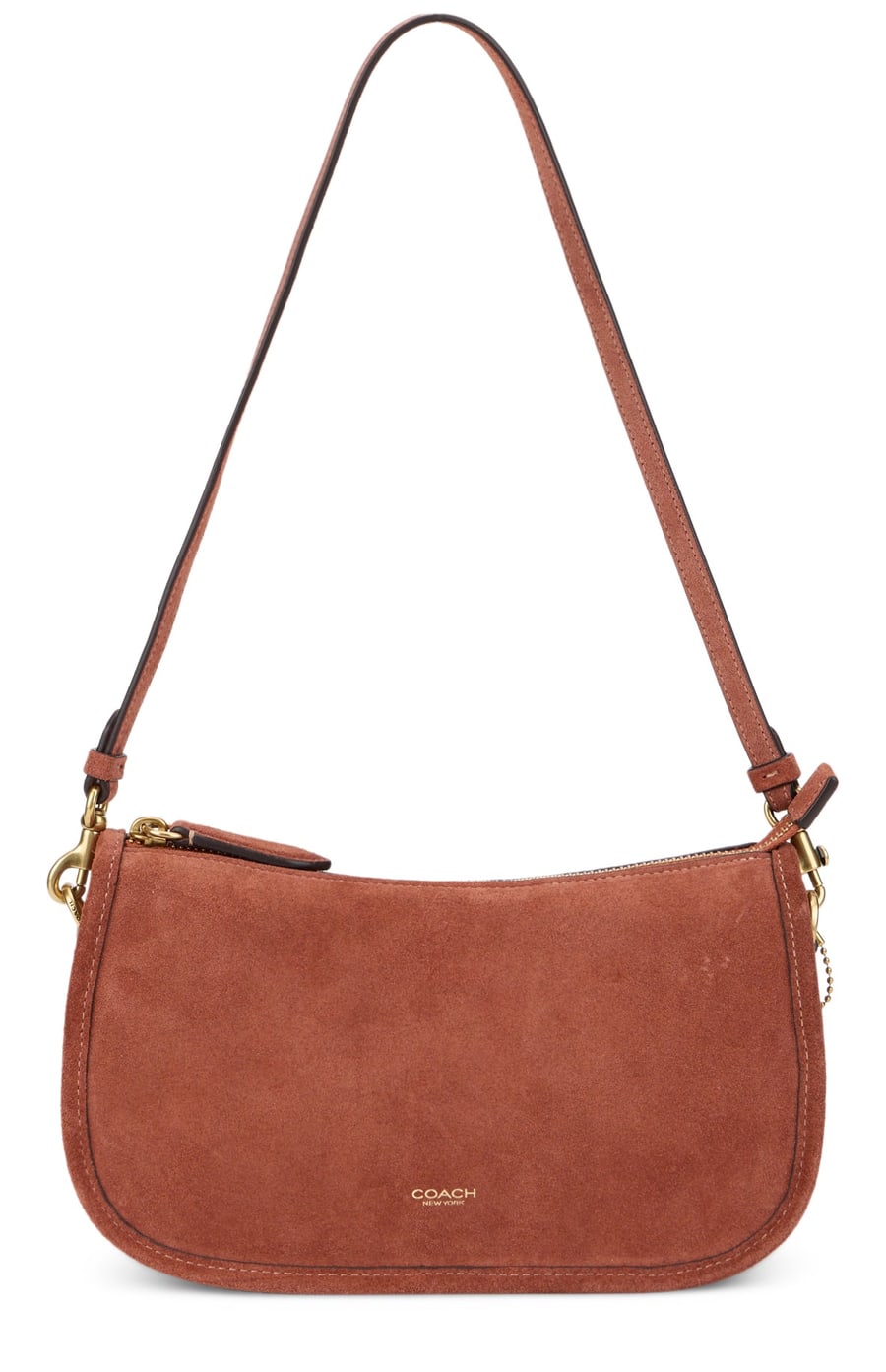 Coach Borsa a spalla scamosciata