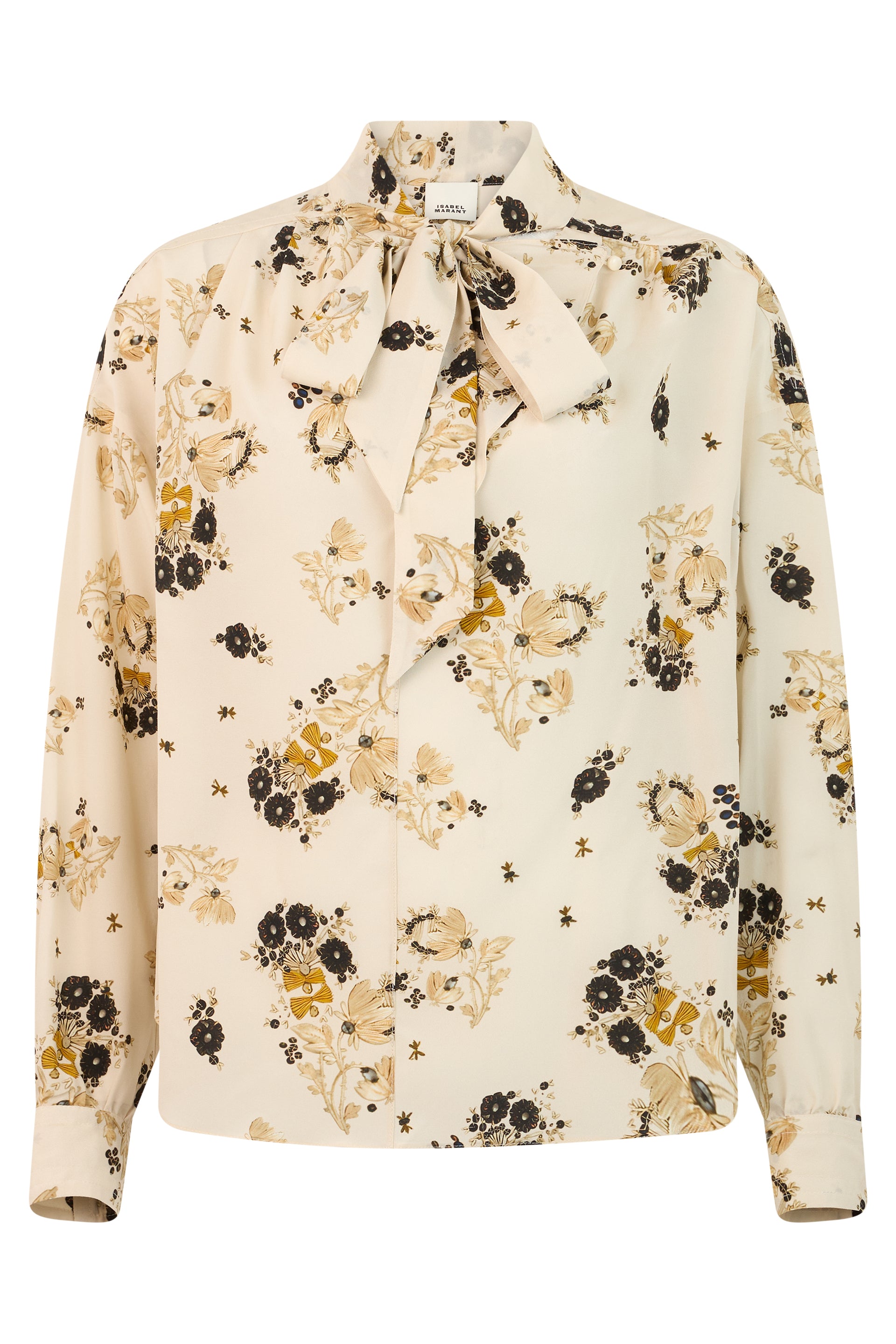 Isabel Marant Camicia floreale con fiocco