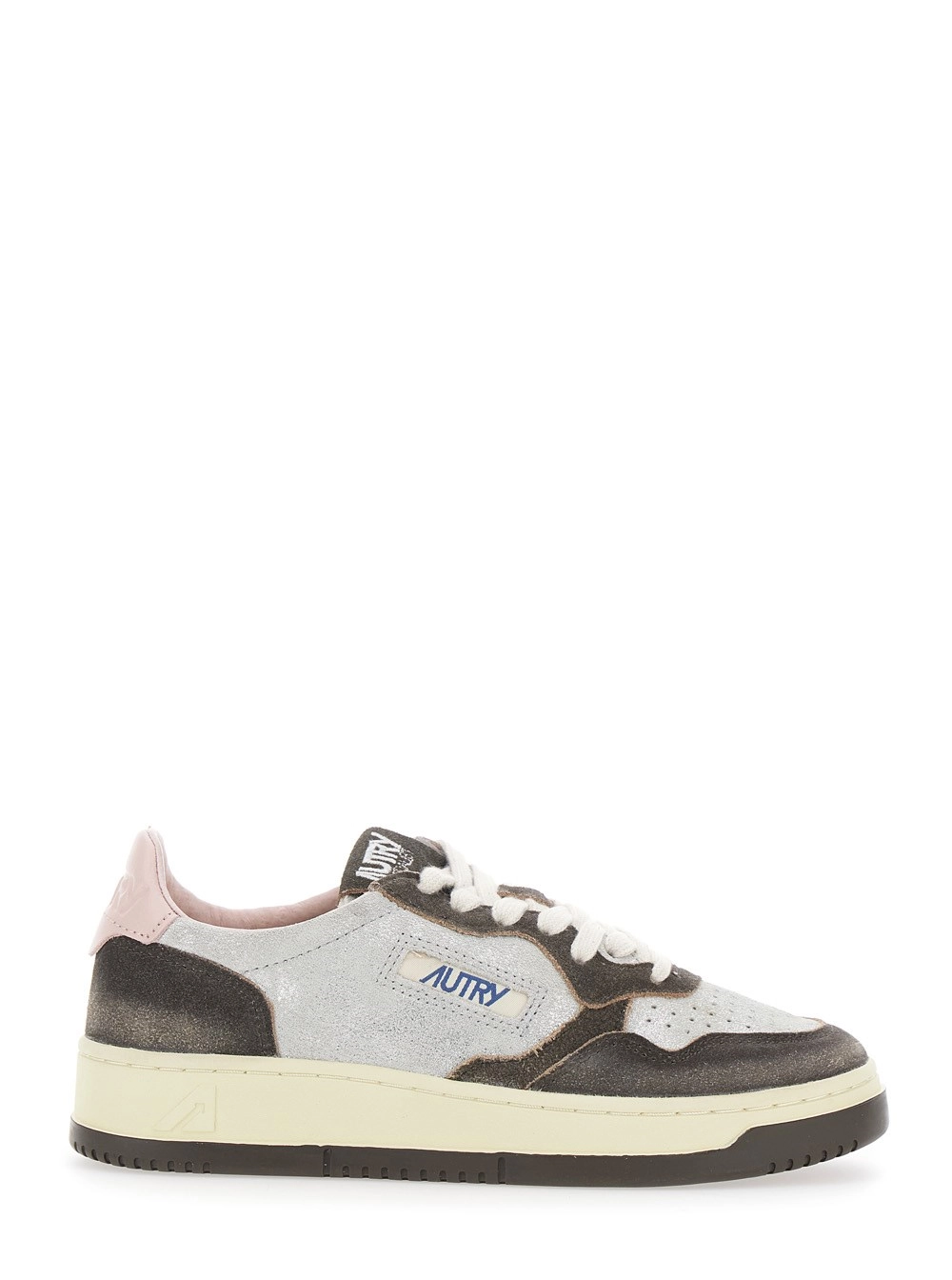 Autry Sneakers 'Medalist LS' con Patch Logo sulla Linguetta ed effetto invecchiato in Pelle Scamosciata marroni Donna