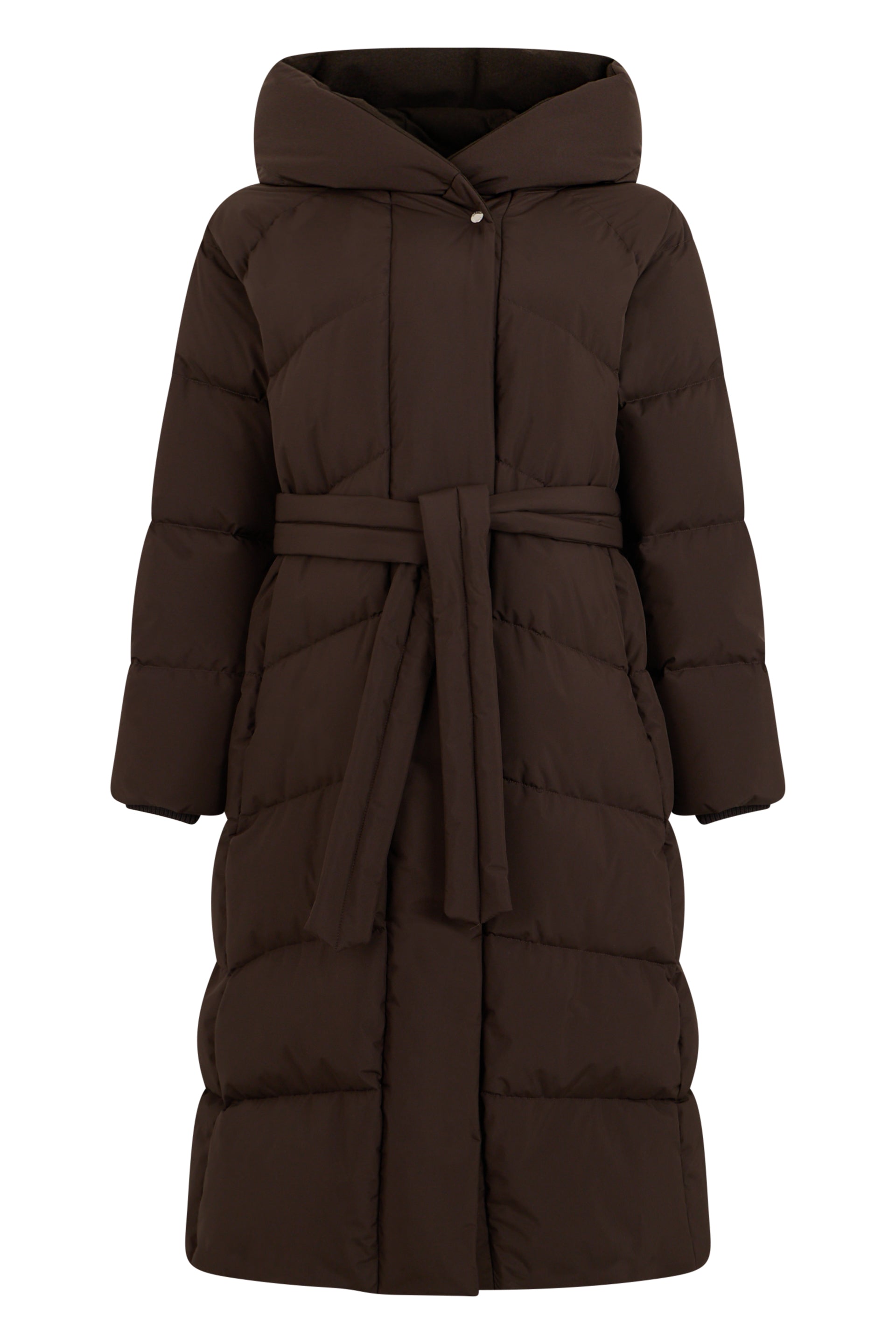 MooRER Cappotto lungo con cappuccio