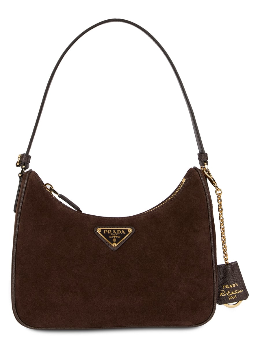 Prada Borsa a spalla scamosciata
