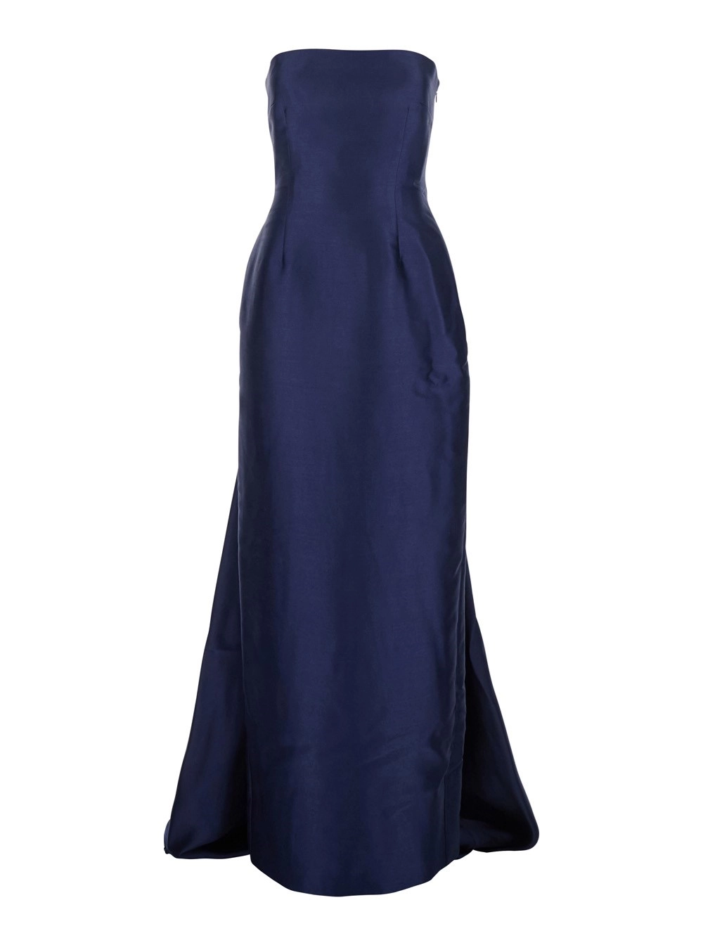 Solace london Abito Lungo 'Imani' Blu con Spalle Scoperte e Doppio Strato in Tessuto Donna