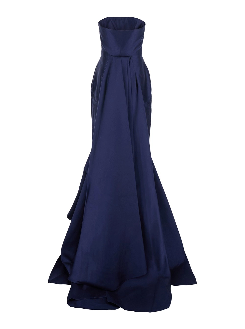 Solace london Abito Lungo 'Imani' Blu con Spalle Scoperte e Doppio Strato in Tessuto Donna, view 2