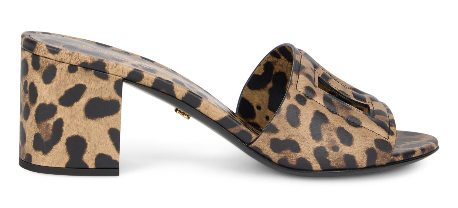 Dolce & Gabbana Sandali con tacco leopardati