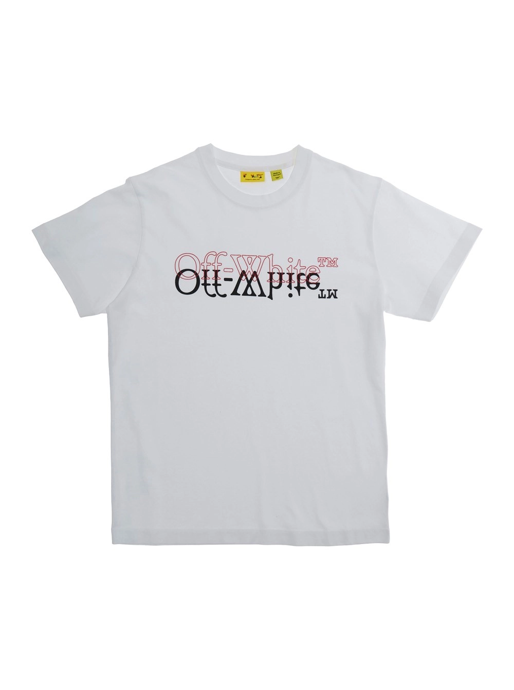 Off-White Kids Tshirt Bianco con logo sul fronte in Cotone Bambino