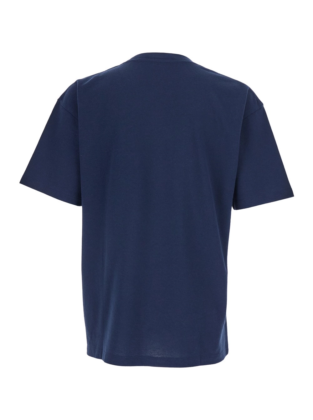 Saint Laurent T-Shirt con Scollo Rotondo e Maniche Corte in Cotone  Blu Uomo, view 2
