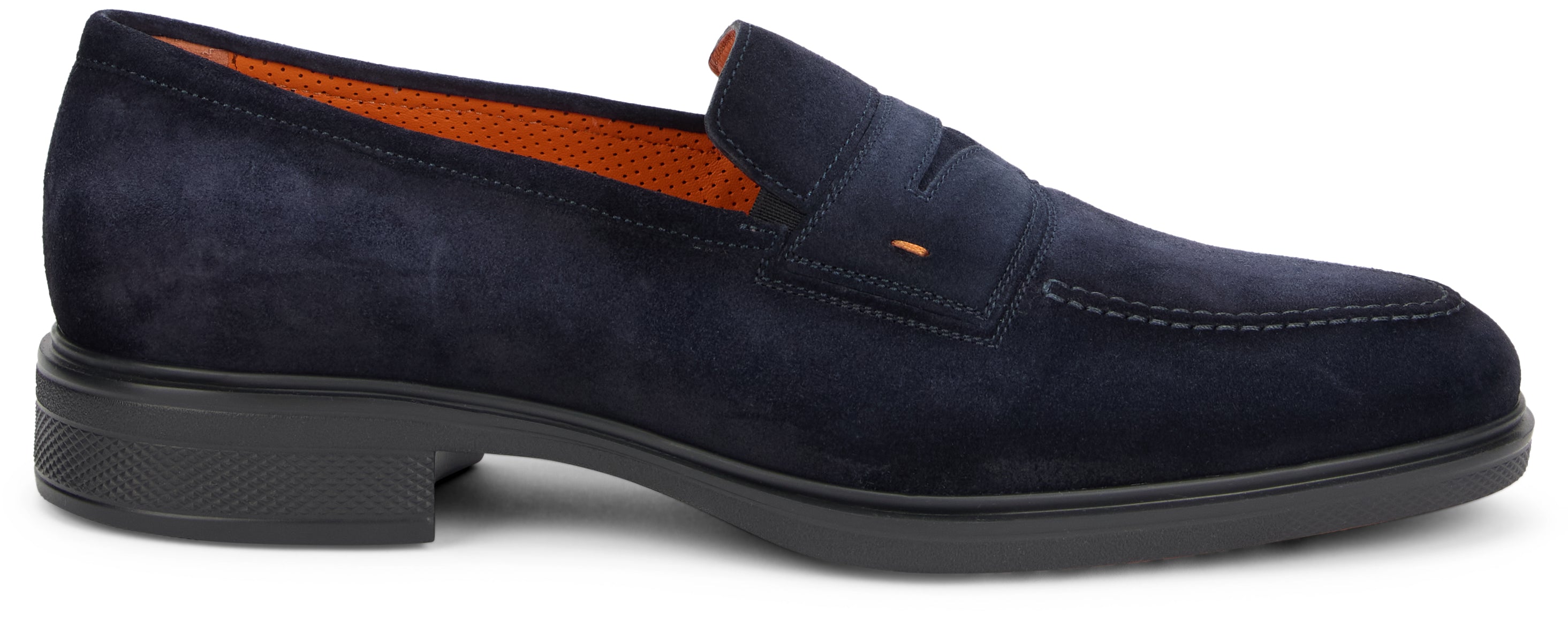 Santoni Mocassini in pelle scamosciata
