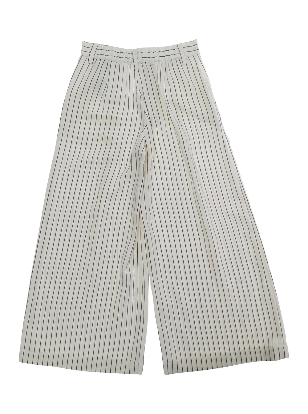 Max&co kids Pantaloni con Motivo a righe all-over in Viscosa Bianchi bambina, view 2