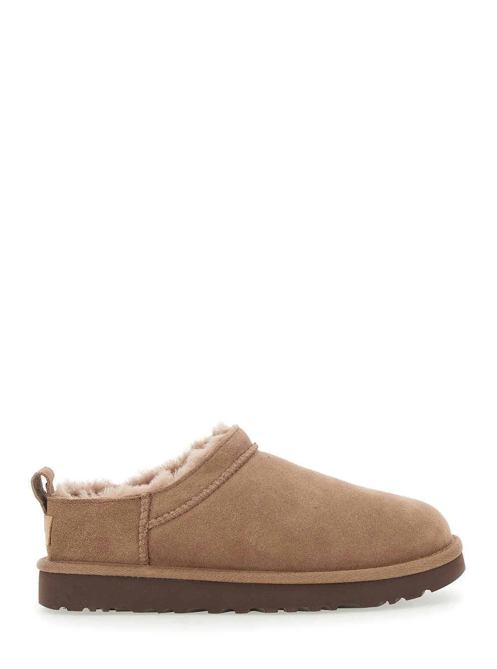 UGG Stivaletti 'Classic Micro' con Logo Impresso in Suede Beige Donna