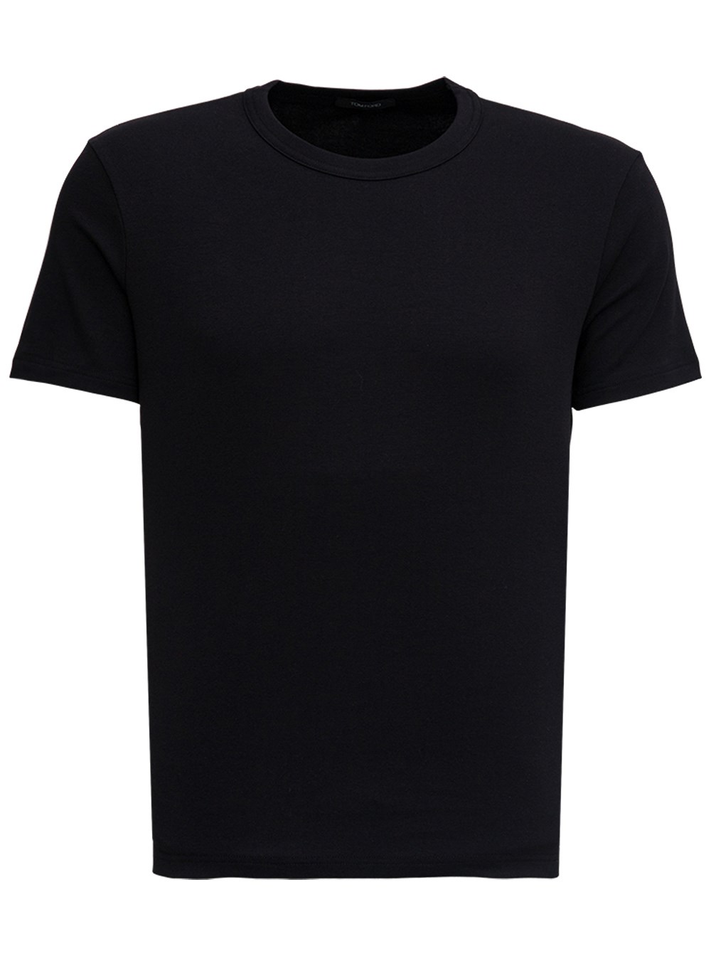 Tom Ford T-Shirt Girocollo in Cotone Nera Uomo