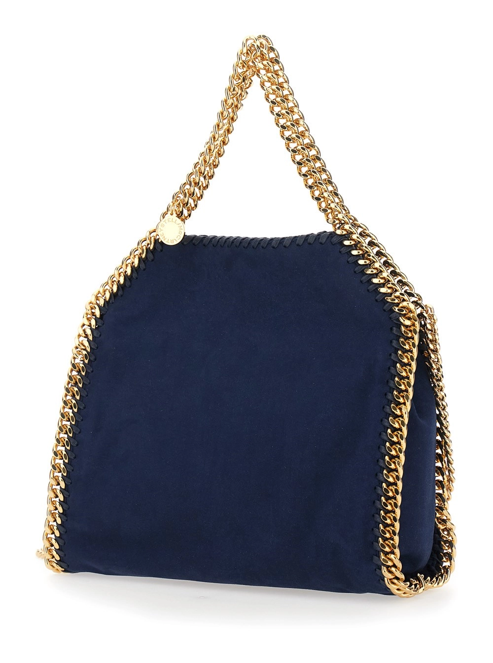 Stella McCartney Falabella Mini Bag Alter Suede con dettagli in suede blu e donna, view 2