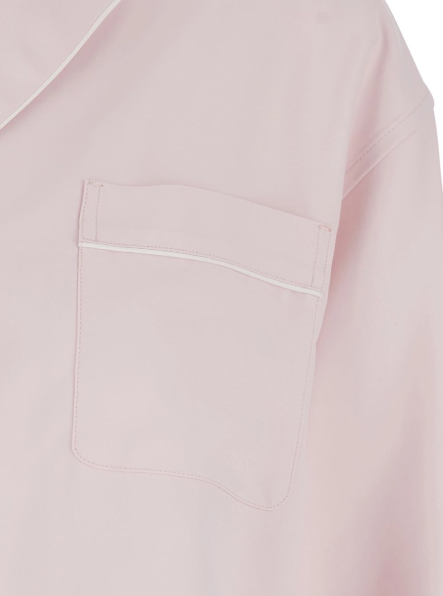 Sportmax Camicia Oversize 'Cocco' con Colletto a Revers e Tasca Applicata sul Fronte in Viscosa Rosa Donna, view 3