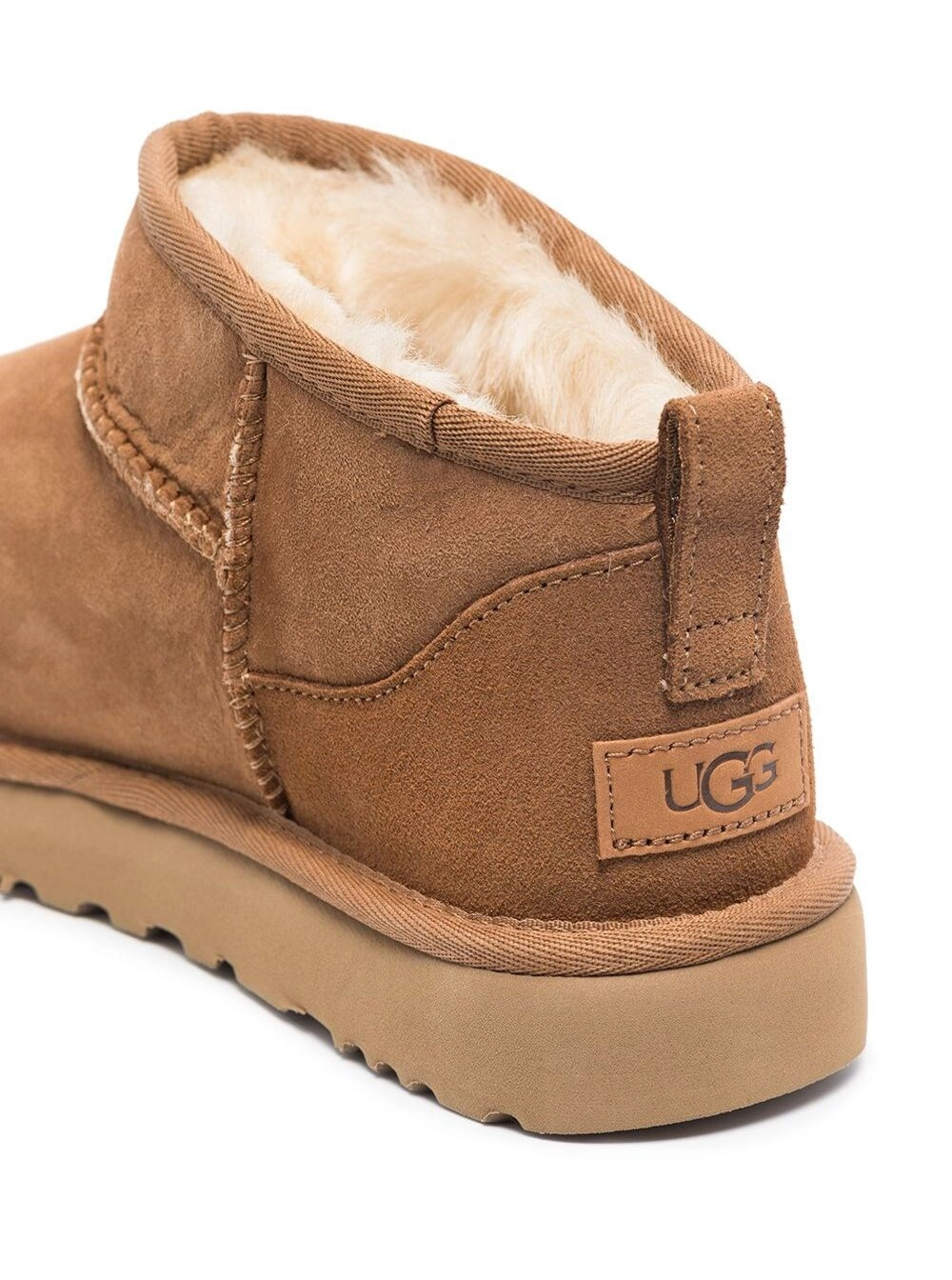 UGG Stivali 'Ultra Mini' Marroni in Camoscio Donna, view 2