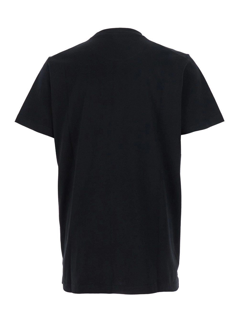 Dsquared2 T-Shirt 'Ducati x D2' con Logo sul Fronte in Cotone Nera Uomo, view 2