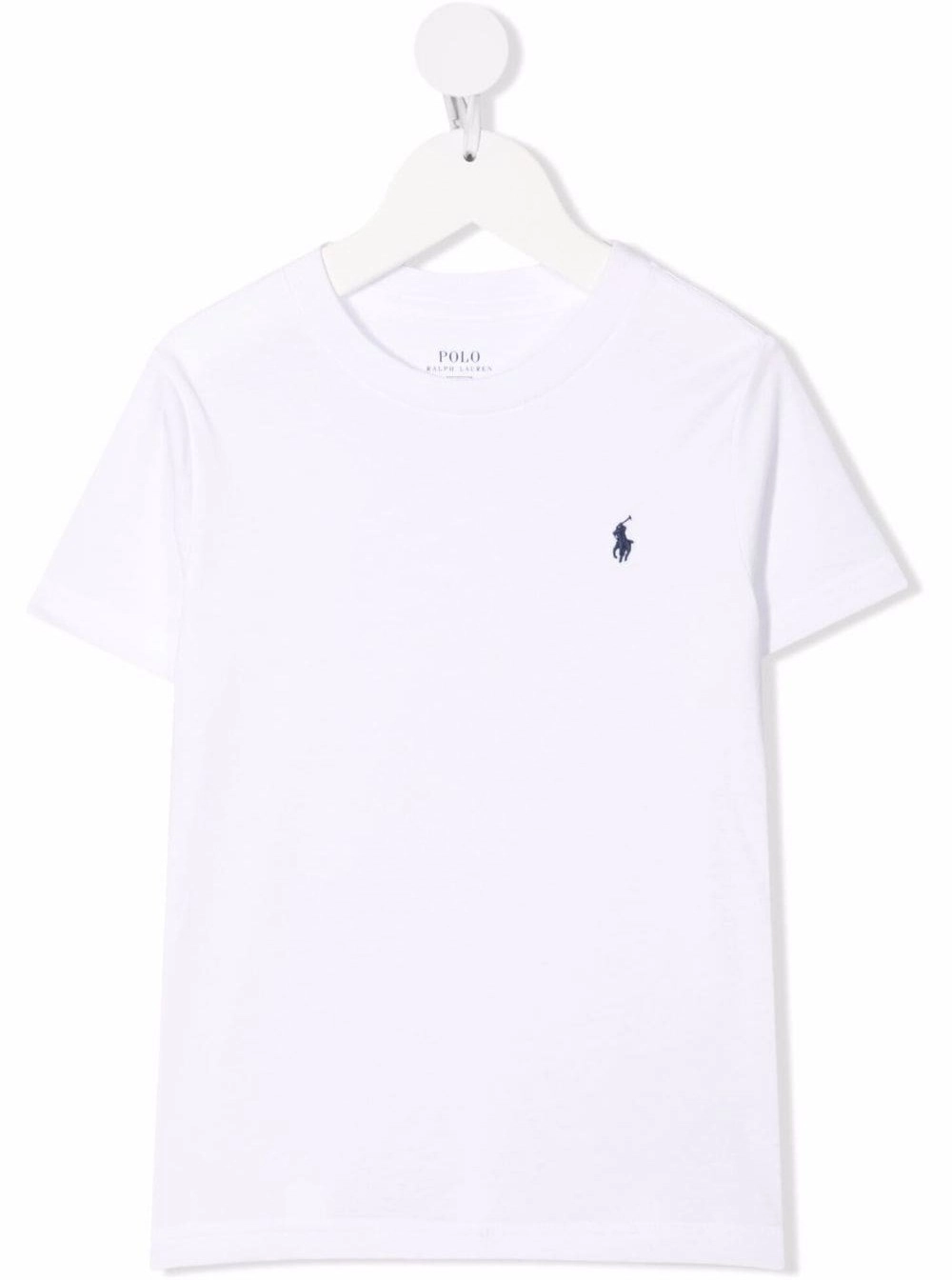Polo ralph lauren kids T-Shirt Bianca di Cotone con Logo