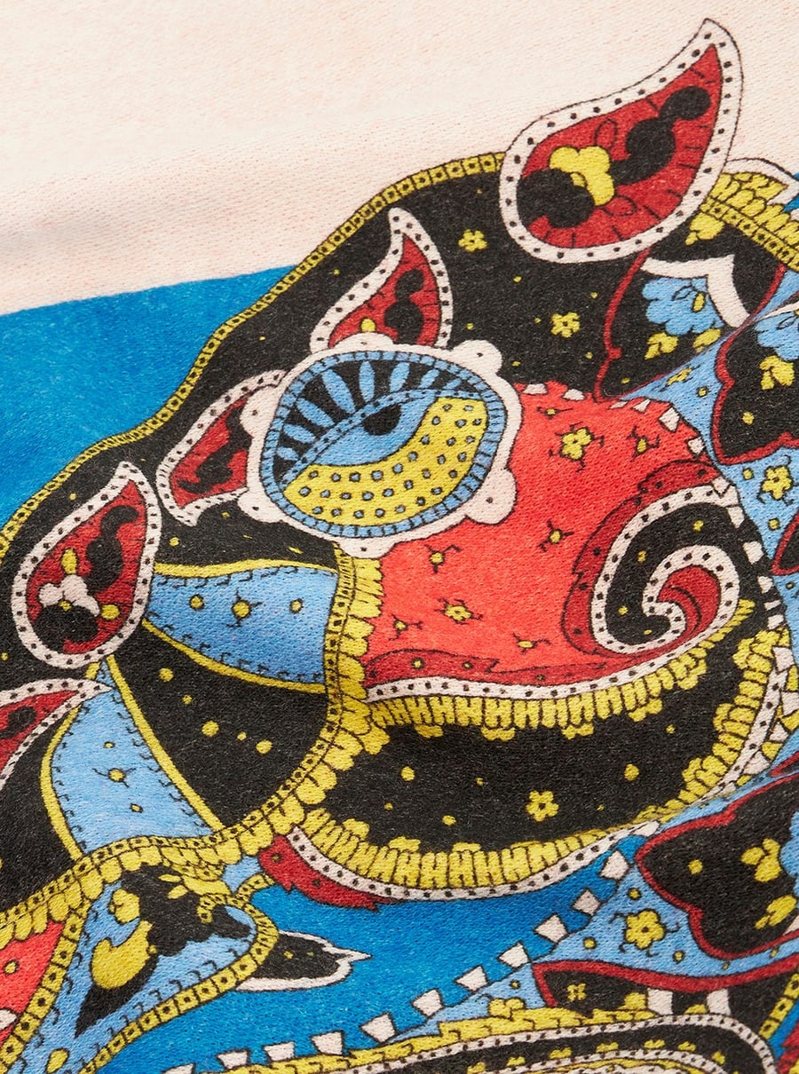 Etro home Coperta con design multicolore e 100% lana, unisex, view 4
