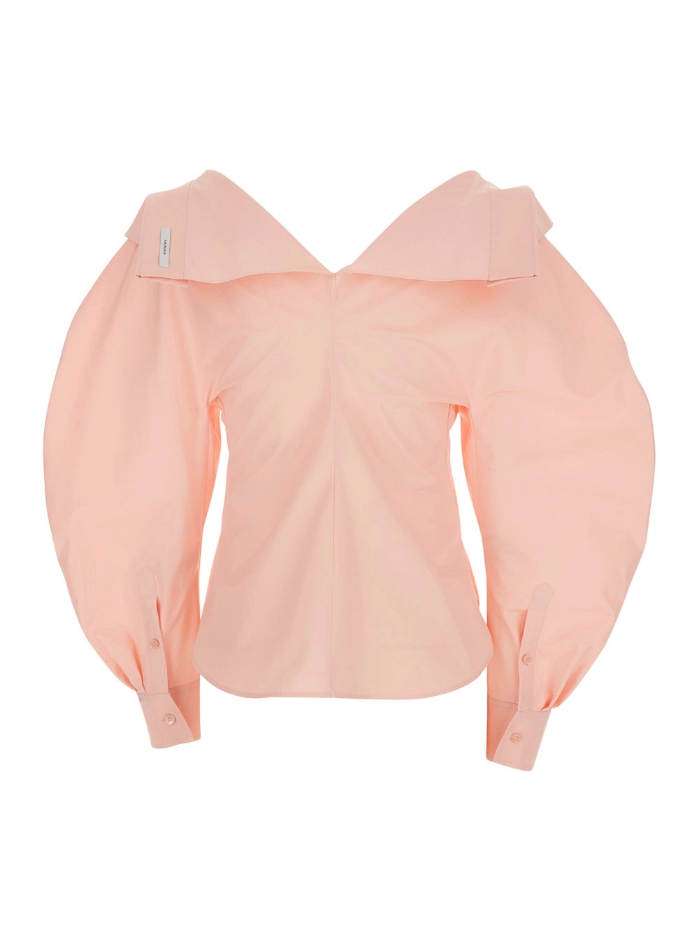Givenchy Camicia Fitted con Design Cut-Out su fronte e retro in Cotone Rosa Donna, view 2