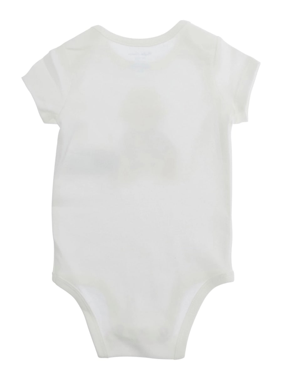 Polo ralph lauren kids Set di due bodysuit con collo rotondo e stampe in cotone Bianco baby, view 3