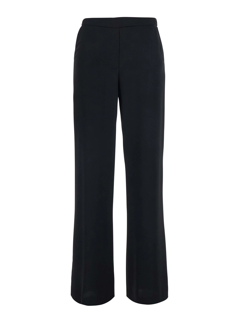 P.A.R.O.S.H. Pantalone con Vita Elasticizzata e Gamba Ampia in Tessuto neri Donna
