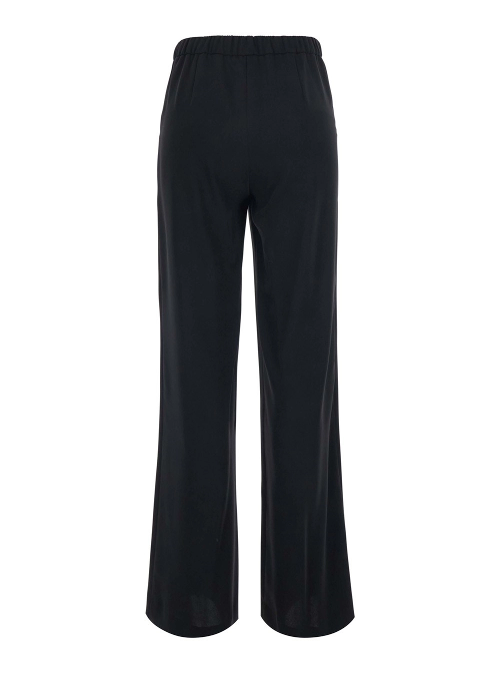 P.A.R.O.S.H. Pantalone con Vita Elasticizzata e Gamba Ampia in Tessuto neri Donna, view 2