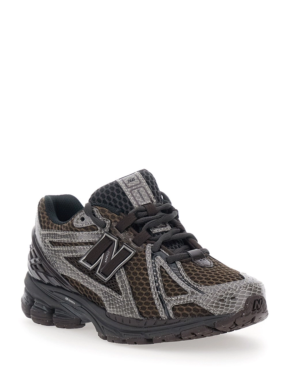 New Balance Sneakers '1906R' con Dettagli in mesh e Suola in Gomma in Pelle e Tessuto marroni donna, view 2