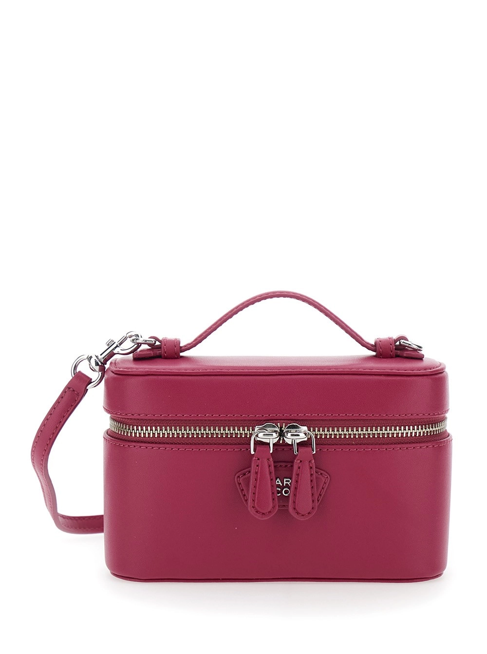 Marc Jacobs Borsa a Tracolla 'The Vanity Bag' con Tracolla Removibile e Logo Lettering sul Fronte in Pelle Rosa Donna