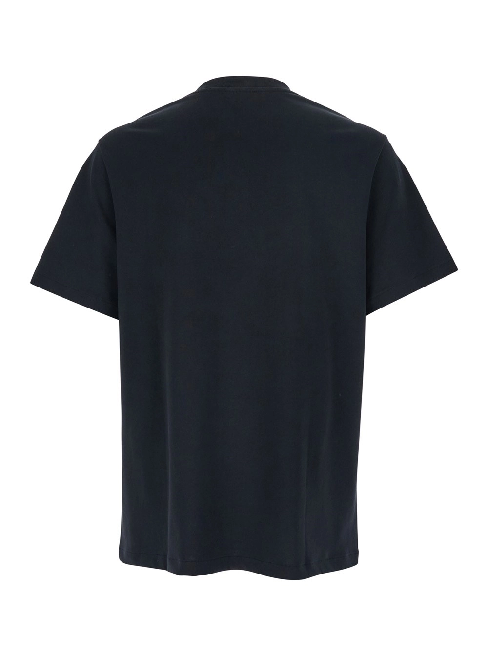 A.P.C. T-Shirt Girocollo con Logo Ricamato sul Fronte in Cotone Nera Donna, view 2