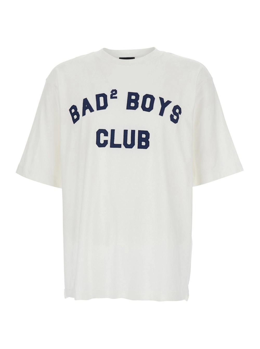 Dsquared2 T-shirt con Stampa Logo sul Fronte in Cotone Bianca Uomo