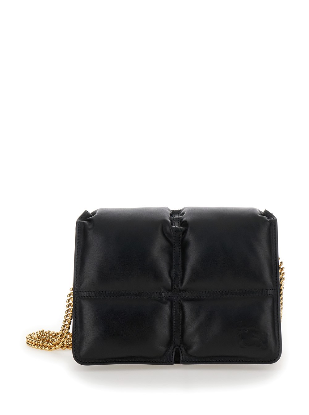 Burberry Borsa a Tracolla 'Snip' Trapuntata in Pelle Nera Donna