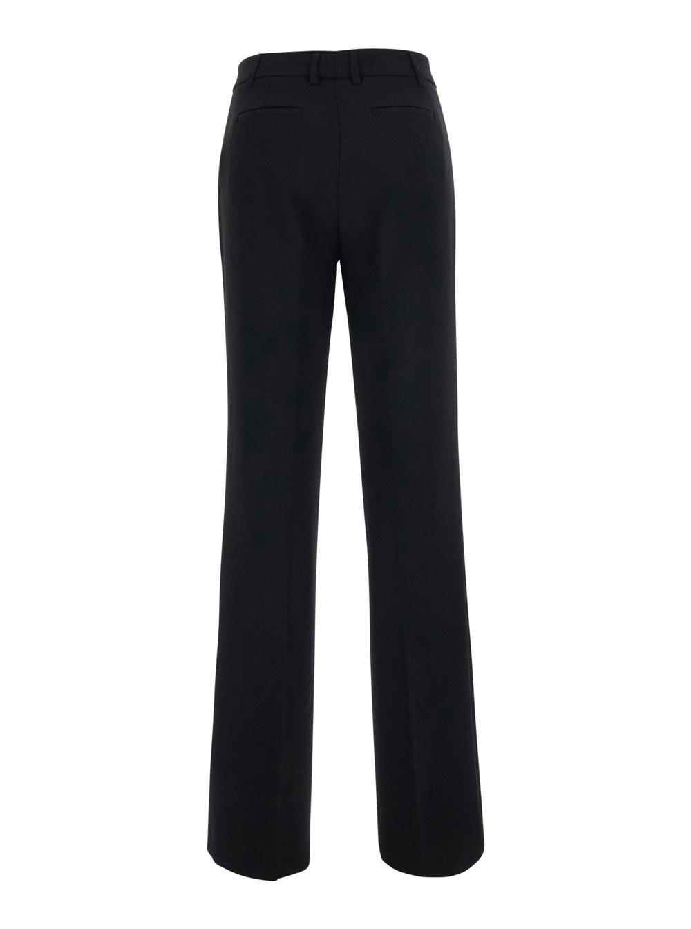 Leplain Pantaloni con passanti per cintura e chiusura nascosta sul fronte in tessuto neri donna, view 2