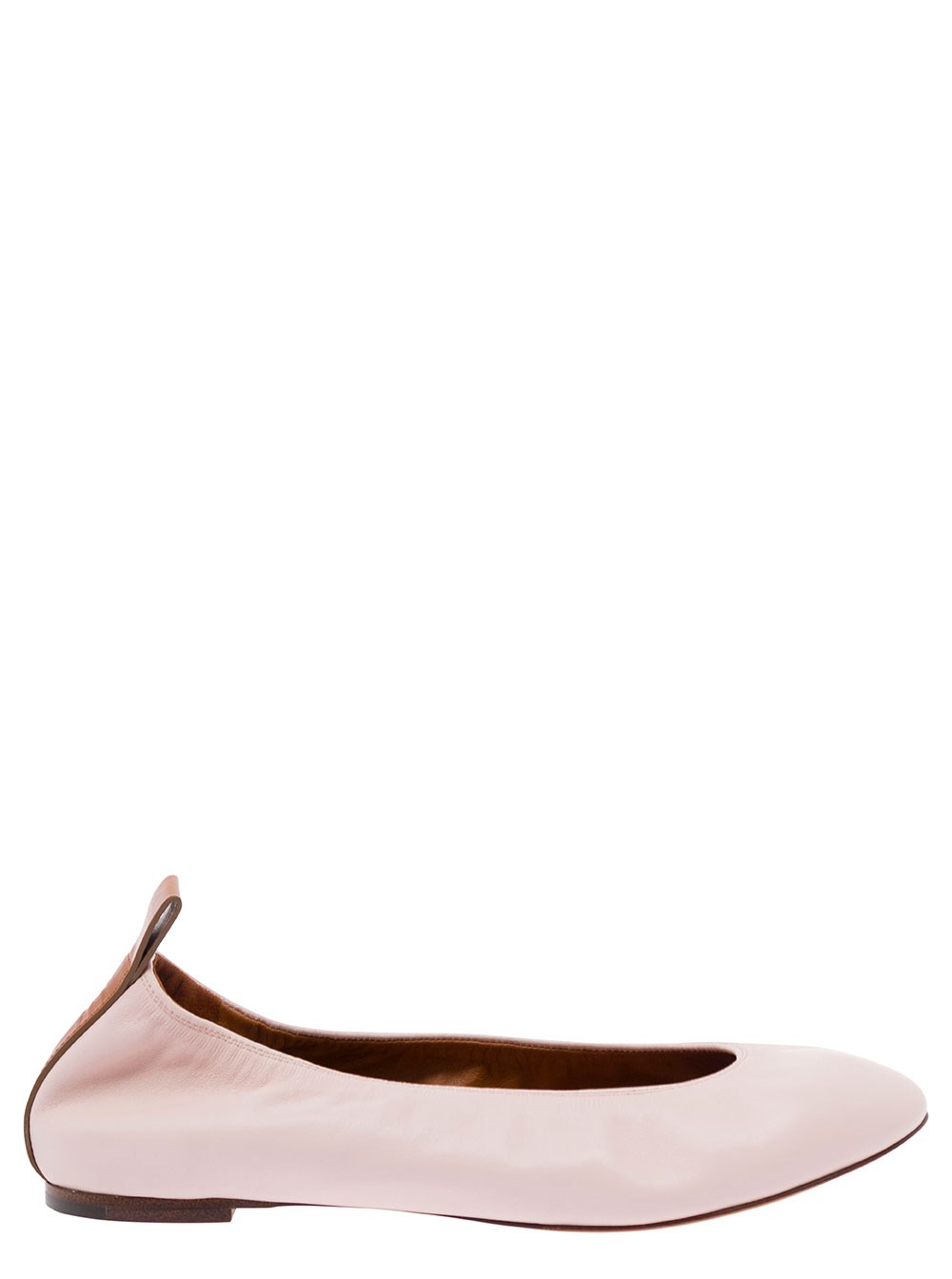 Lanvin Ballerine Elasticizzate in Pelle Rosa Donna