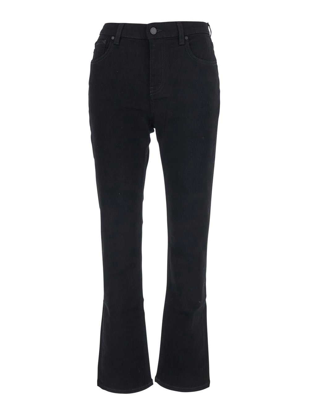 Ag jeans Jeans 'Mary' con gamba svasata e patch logo sul retro in denim neri donna