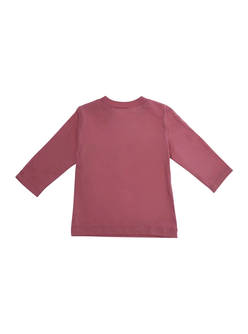 Marni kids T-shirt a maniche lunghe con logo sul fronte in cotone rosa baby, view 2